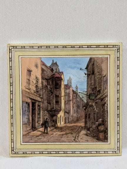 MINTON'S, INGHILTERRA. Piastrella in porcellana sm