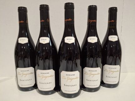 5 Flaschen Santenay Domaine des Guignottes 2021 – 