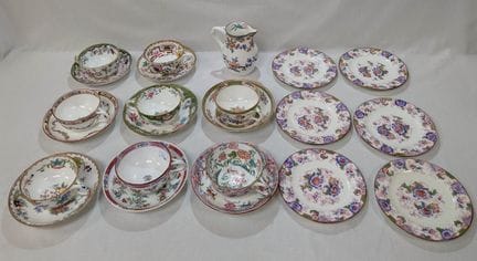 MINTON e CAULDON, INGHILTERRA. Servizio di porcell