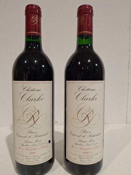 2 Flaschen Château Clarke, Baron Edmond de Rothsch