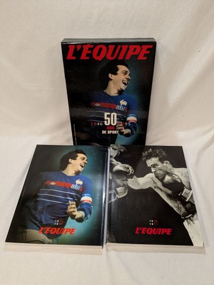 «L'EQUIPE: 50 años de deporte, 1946-1995». En dos 