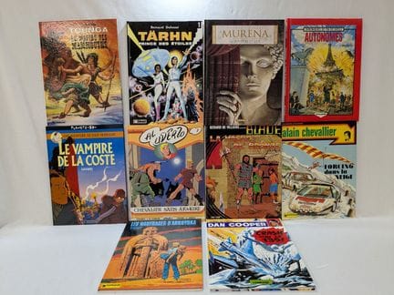 Lot de 10 bandes dessinées, dont Tärhn, Alain Chev