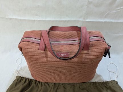 LE TANNEUR Borsa a mano in similpelle scamosciata,