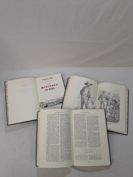 EUGENE SUE, "Les mystères de Paris" en trois volum