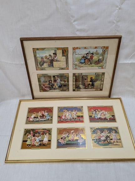 Conjunto de 10 cromos de Le Bon Marché, entre los 