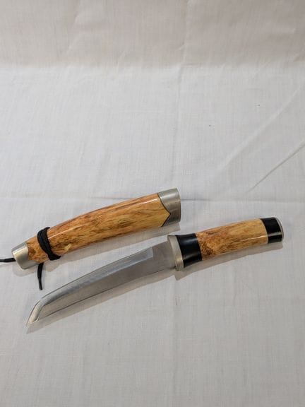 HERBERTZ. Cuchillo ROSTFREI de metal y resina laca