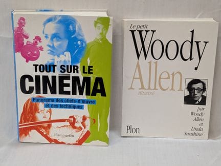 Lote de dos libros sobre cine: «El pequeño Woody A