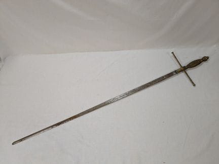 Espada decorativa de metal, 98 cm de longitud (pre