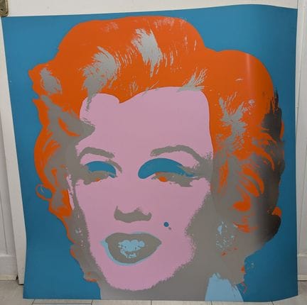 Basado en «Marilyn» de Andy WARHOL. Serigrafía a c