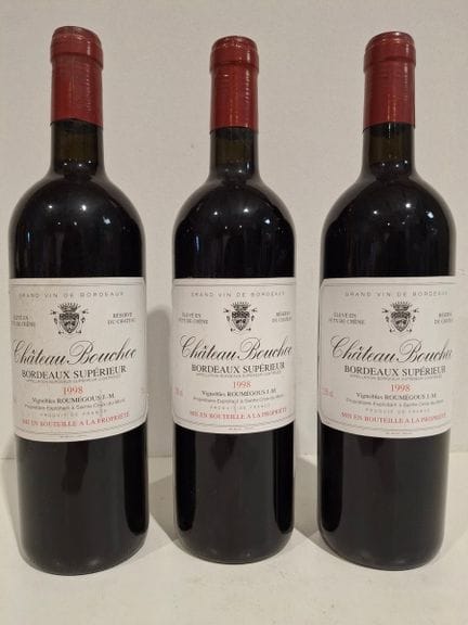 3 Flaschen Château Bouchoc 1998 – La réserve du Ch