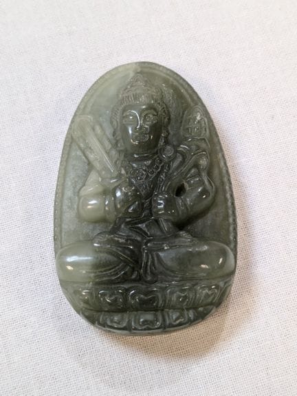 CINA - Ciondolo in nefrito raffigurante una divini