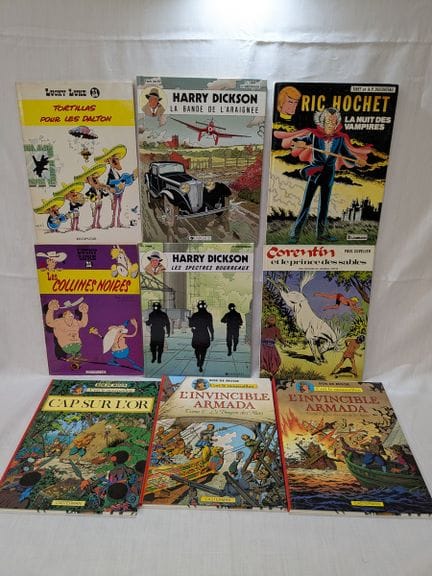 Lote de 9 cómics, 2 de ellos en formato flexible. 