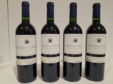 4 botellas de Château de Lestiac - 1.ª Côte de Bur