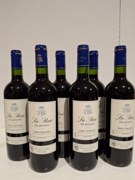 6 Flaschen Saint-Émilion 2023 – „La Rose de Jaugue
