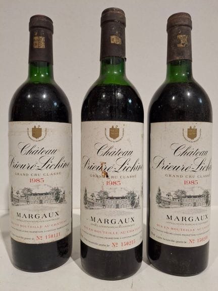 3 Flaschen Margaux 1985 – Château Prieuré Lichine 