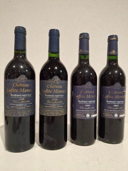 4 Flaschen Château Laffite Monteil: 2 aus dem Jahr