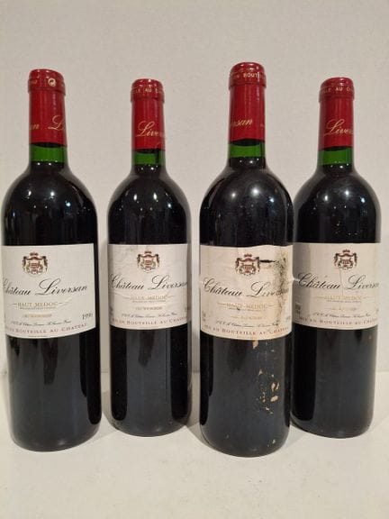 4 Flaschen Château Liversan 1996 – Haut-Médoc – Re