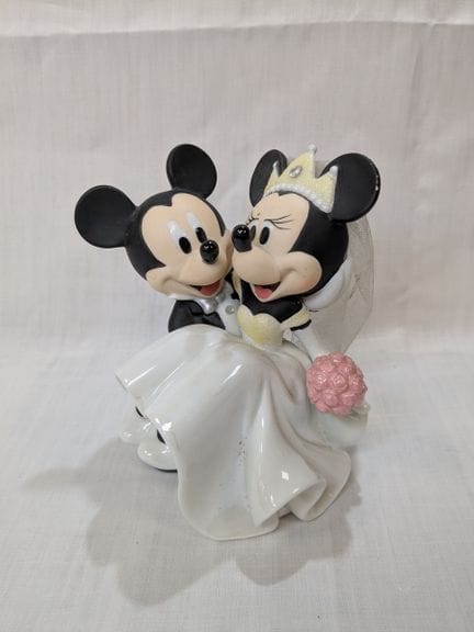 Keramikfigur mit Mickey und Minnie, Disney-Parks-E