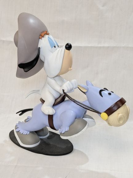 DEMONS  MERVEILLES, Droopy et son cheval, figurine