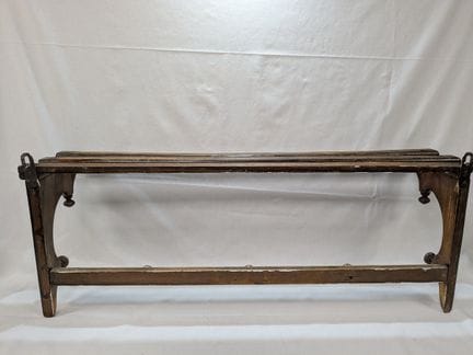 Wandregal aus Naturholz, 28 x 78 cm (mit Gebrauchs