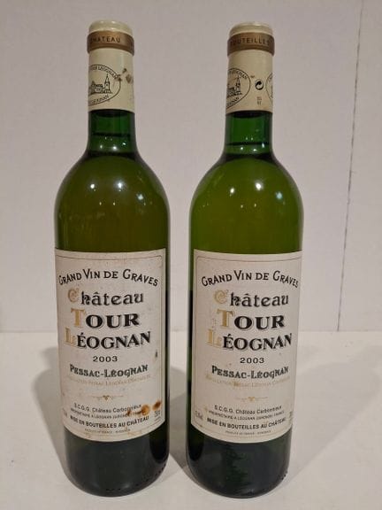 2 botellas de Pessac-Léognan Blanco 2003 - Château