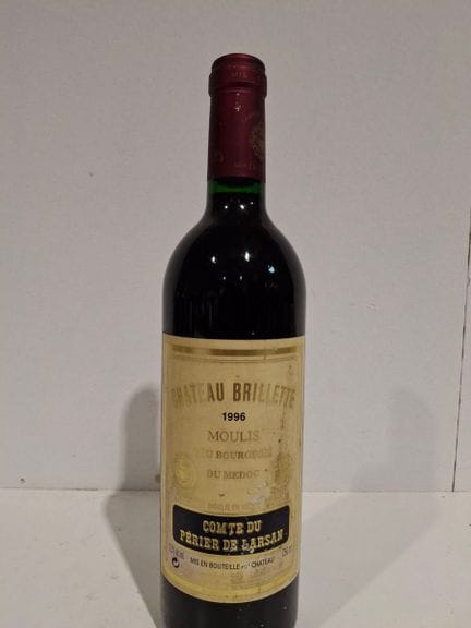 1 botella de Moulis Château La Brillette 1996 - Cr
