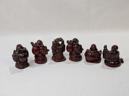 CINA Set di 6 statuette in resina raffiguranti Bud