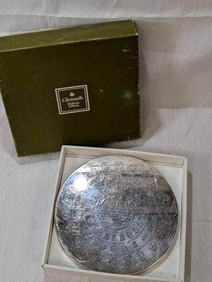 CHRISTOFLE Sottopiatto in metallo argentato, model