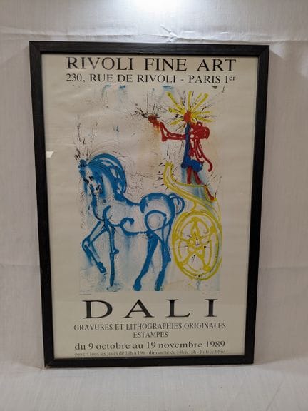 Manifesto della mostra "Dalí, incisioni e litograf