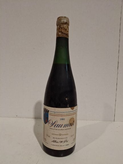 1 botella de Saumur Cru de La Loire 1991 - Domaine