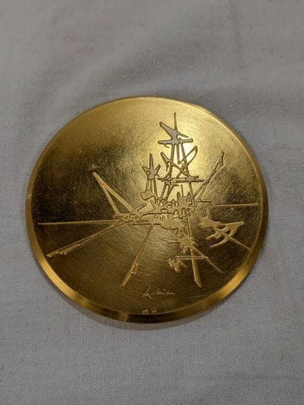 ZECCA DI PARIGI Medaglia in bronzo dorato. Opera d