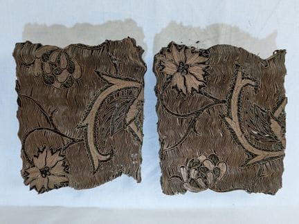 Ensemble de deux tampons en métal pour impression 