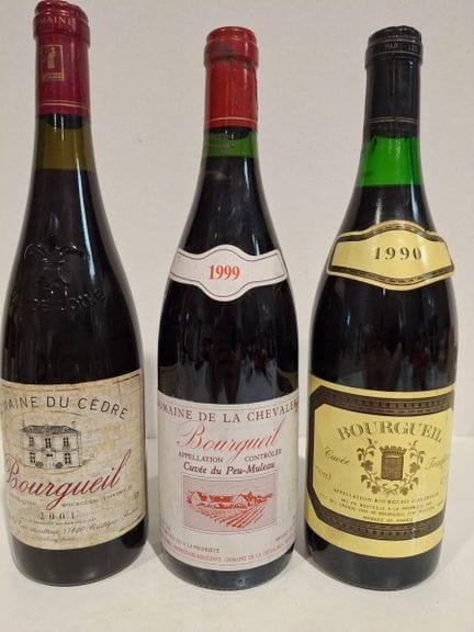 Lote de 3 botellas: 1 Bourgueil 1990 - La Cuvée Tr