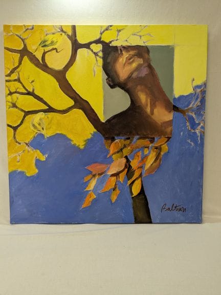 BALTRAN. "I Remember," oil on canvas. 60x60 cm.