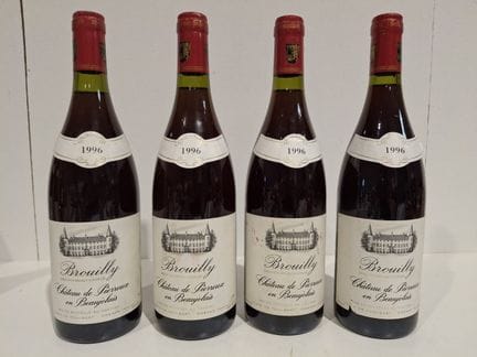 4 Flaschen Brouilly 1996 – Château de Pierreux im 