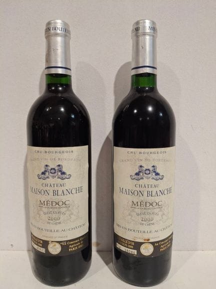 2 botellas de Château Maison Médoc 2000 — Crianza 
