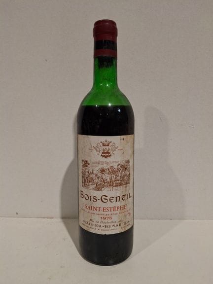 1 botella de Saint-Estèphe de 1975 - Le Bois Genti