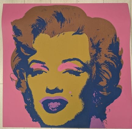 Basado en «Marilyn» de Andy WARHOL. Serigrafía a c