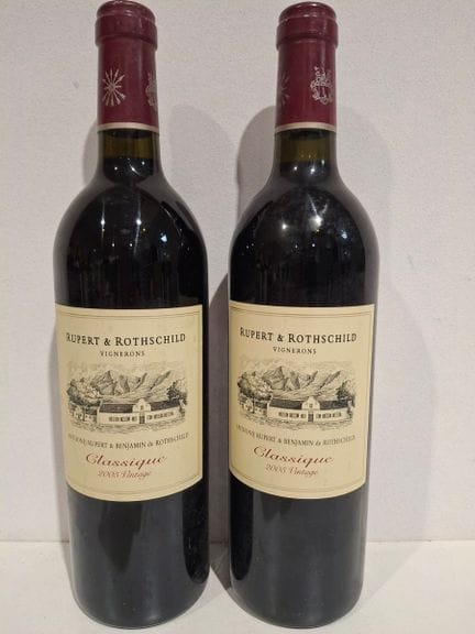 2 Flaschen Rupert und Benjamin de Rothschild 2005