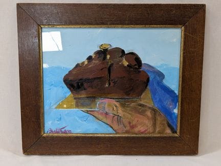 BALTRAN. "La torta di Vincent", olio su tela. 23x2