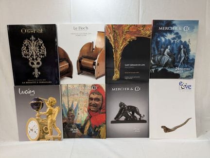 Lote de 8 catálogos de subasta.