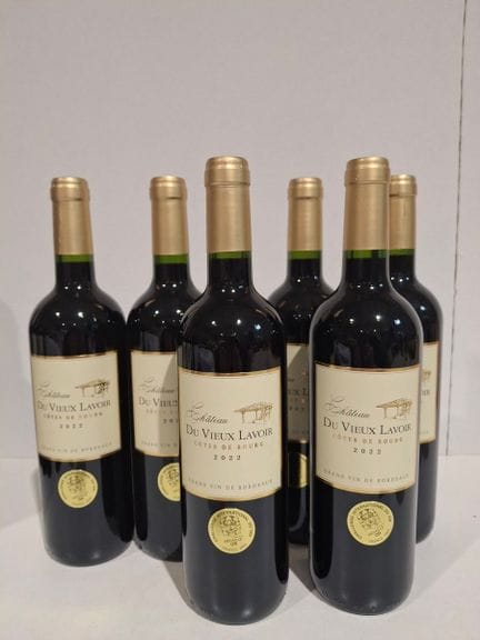 6 botellas de Château du Vieux Lavoir 2022 Côtes d