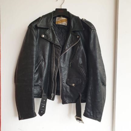 Blouson d'homme vintage en cuir taille XL environ,