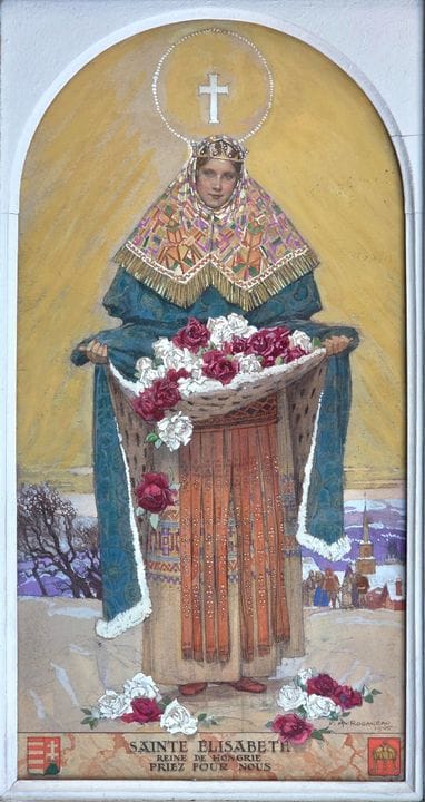 弗朗索瓦·莫里斯·罗加诺（波尔多 1883—普罗旺斯地区艾克斯 1973）
《匈牙利王后圣伊丽莎白，