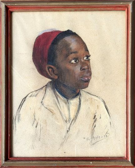 热尔曼-赫布拉尔（1889-1966 年）
儿童肖像。
纸上粉彩画，右下方有签名。
41 x 32 