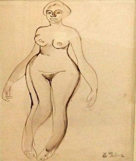 Auguste CHABAUD (1882-1955) Modèle nue, période fa