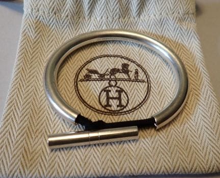 Hermès - Parigi: bracciale in argento "Frégate" co