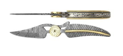 Couteau pliant, fabrication de qualité, lame en da