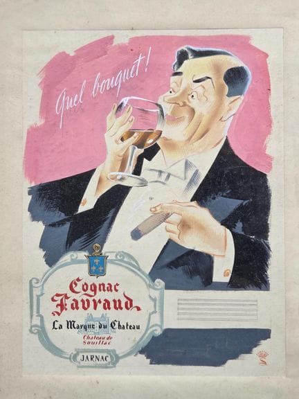Ecole française 1ere moitié XXeme
Cognac Favraud. 