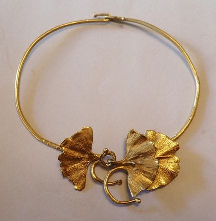 Claude LALANNE (1925-2019) Collar rígido de bronce